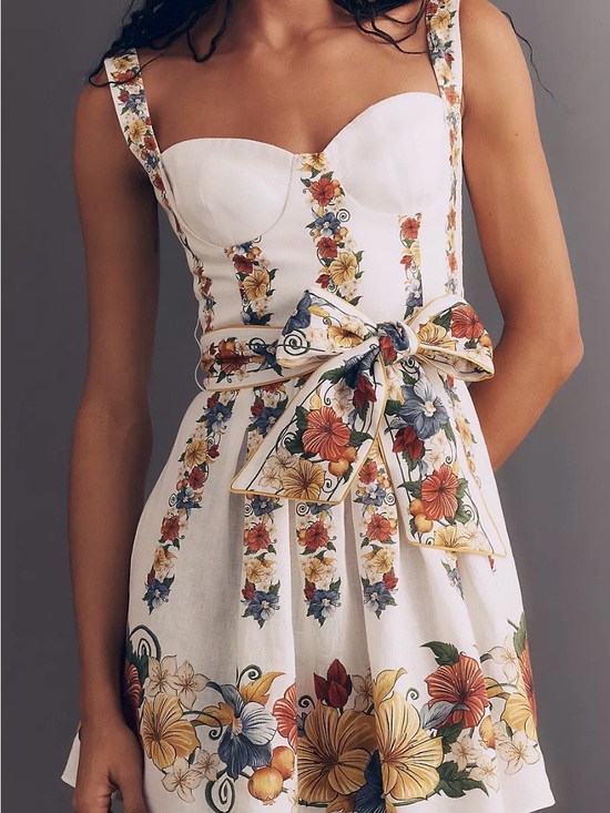 FARM Rio Dresses & Skirts - Farm Rio Tropical Belted Bustier
Mini Dress
